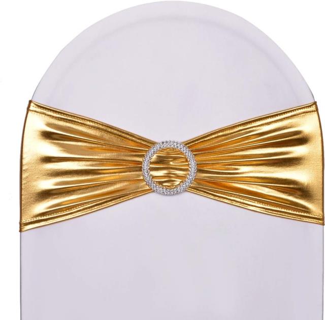 Rental store for SPANDEX, CHAIR SASH, GOLD METALLIC in Grand Cayman , Cayman Islands