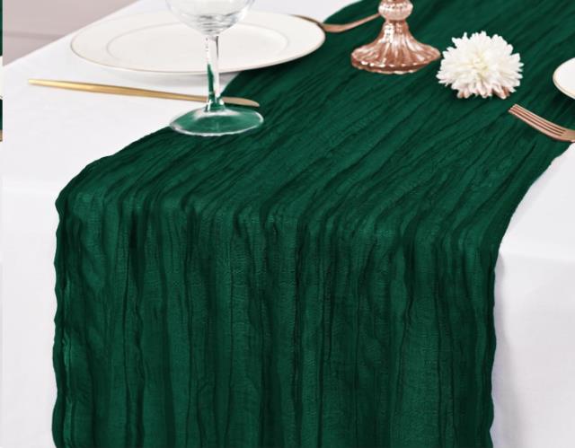 Rental store for TABLE RUNNER,21 x120 ,HUNTER,CHEESECLOTH in Grand Cayman , Cayman Islands